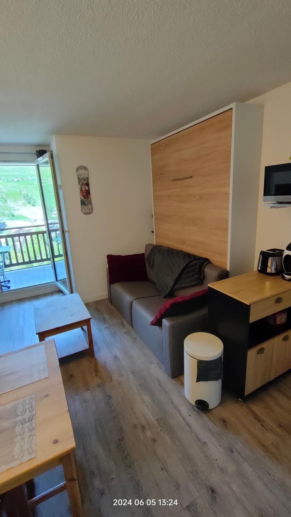 Studio Cabine 4 Pers Les2Alpes 21M² Ле дез Альп Экстерьер фото